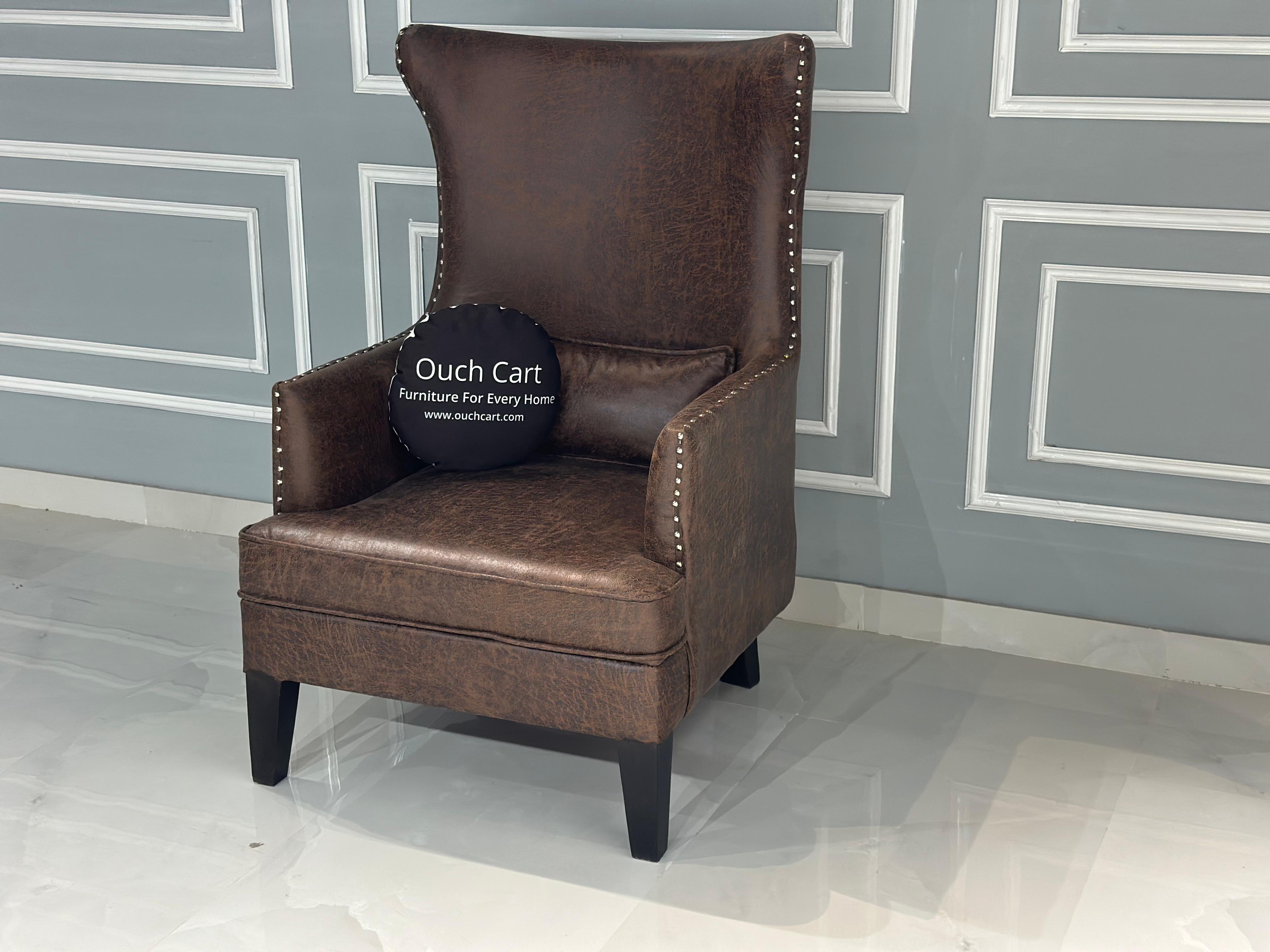Luxurious Wingback Chair with Wide Tufted Back for Ultimate Comfort