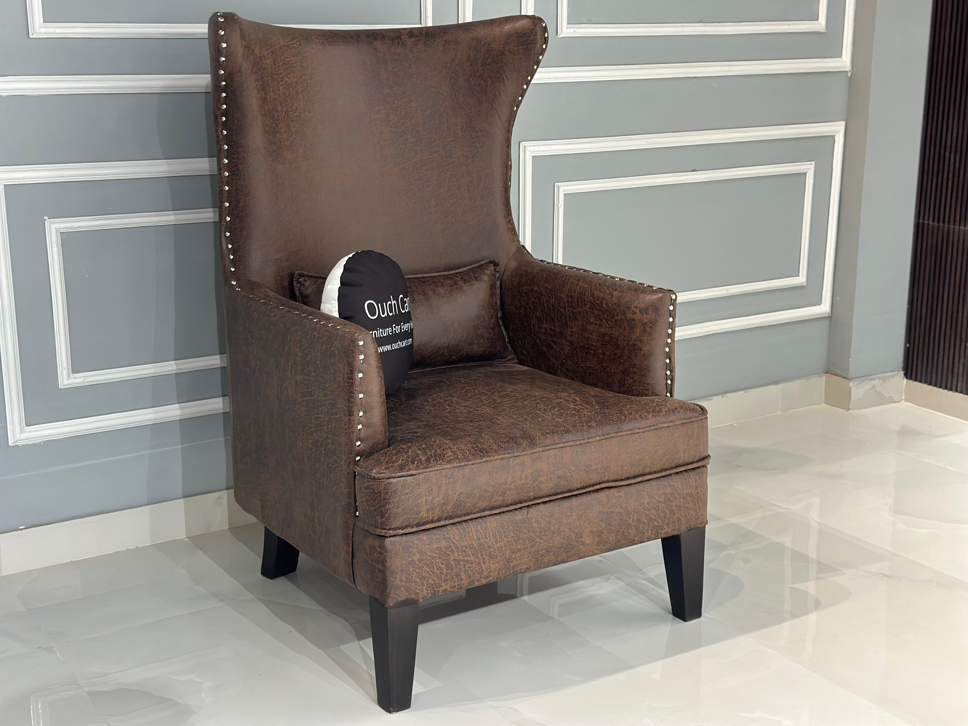 Luxurious Wingback Chair with Wide Tufted Back for Ultimate Comfort | Armchair | Wing chair - OUCH CART