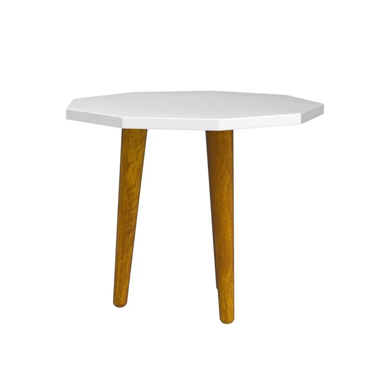 Antique Wooden Foldable Round Side Table | Multi-Purpose End Table, Plant Stand & Stool for Living Room, Kids Room & Balcony Ouch Cart