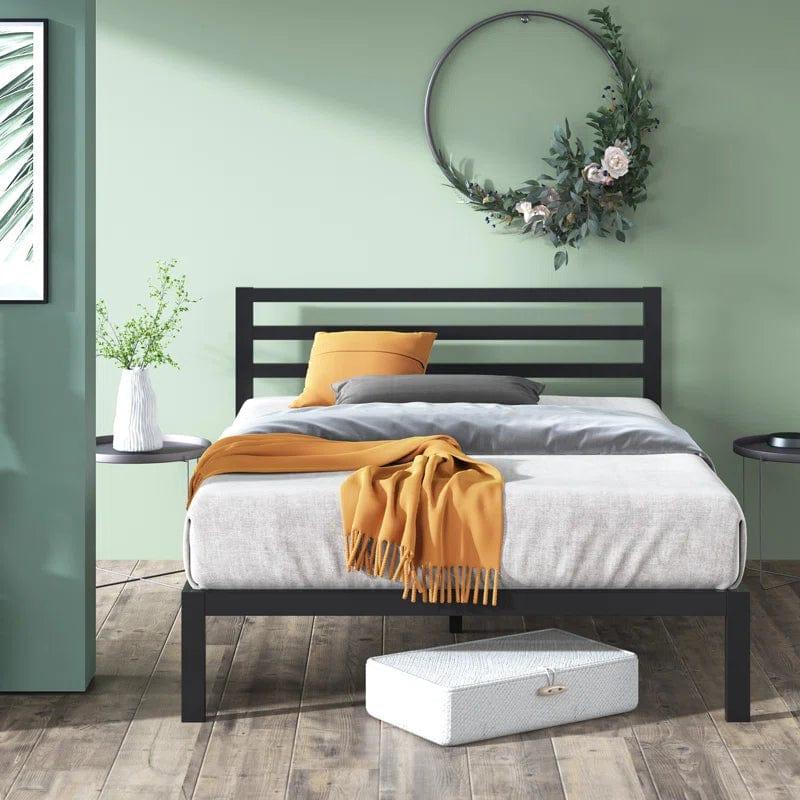 Wick Metal Bed Frame with Headboard - Ouch Cart