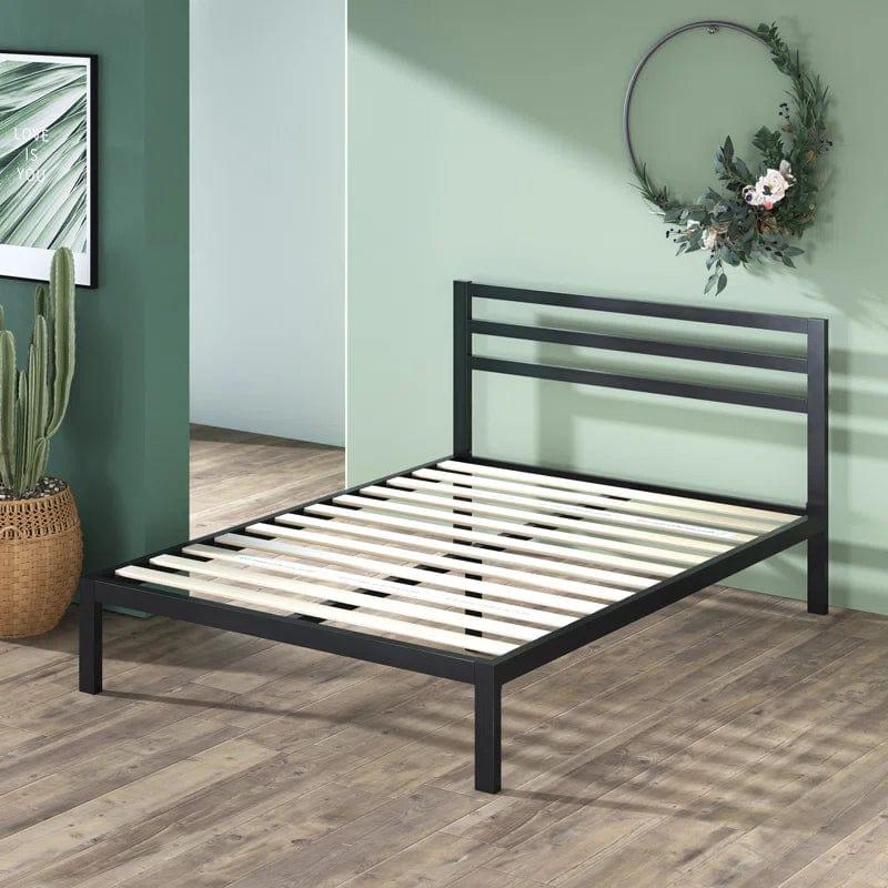 Wick Metal Bed Frame with Headboard - Ouch Cart