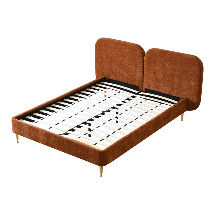 Willma Upholstered Platform Bed Frame and Headboard OUCH CART