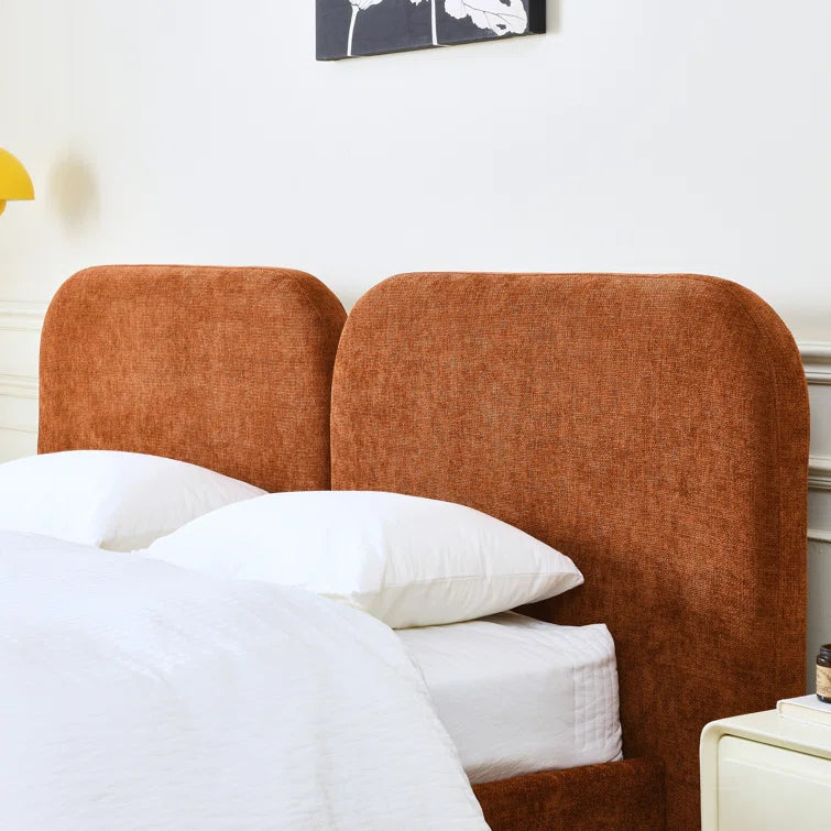 Willma Upholstered Platform Bed Frame and Headboard OUCH CART