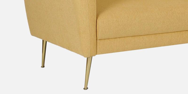 Fabric 3 Seater Sofa In Camel Yellow Colour - Ouch Cart