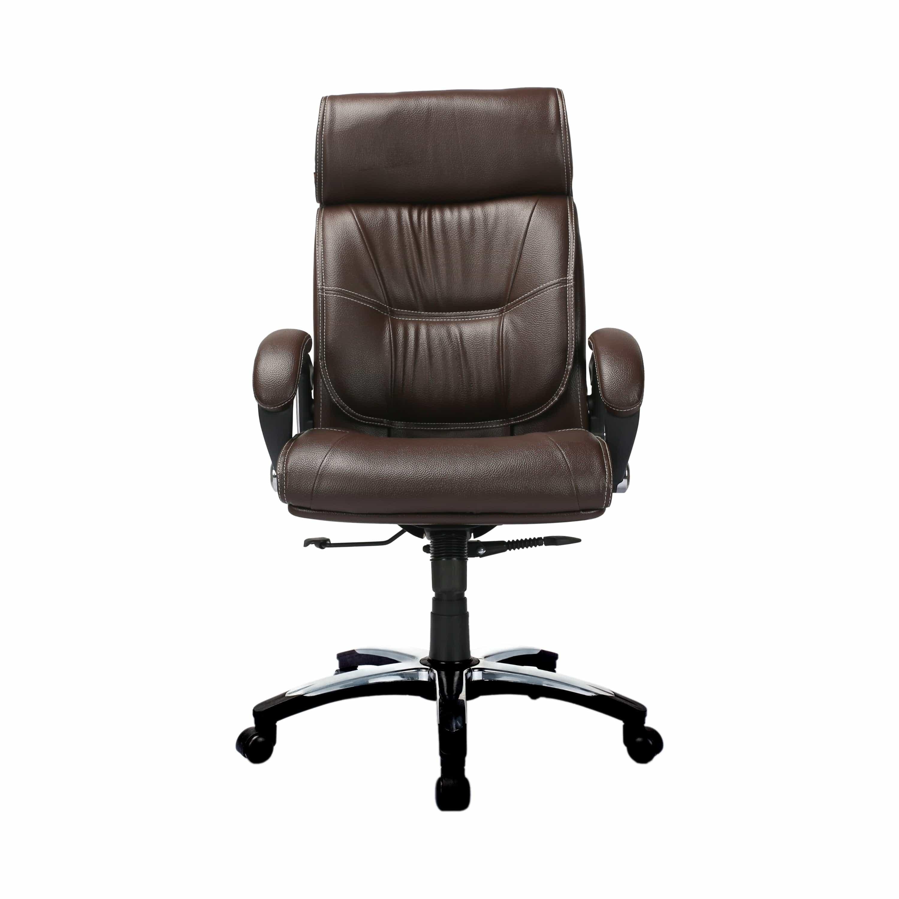 Adiko High back Executive Chair in Brown - Ouch Cart | Office chair | Study chair