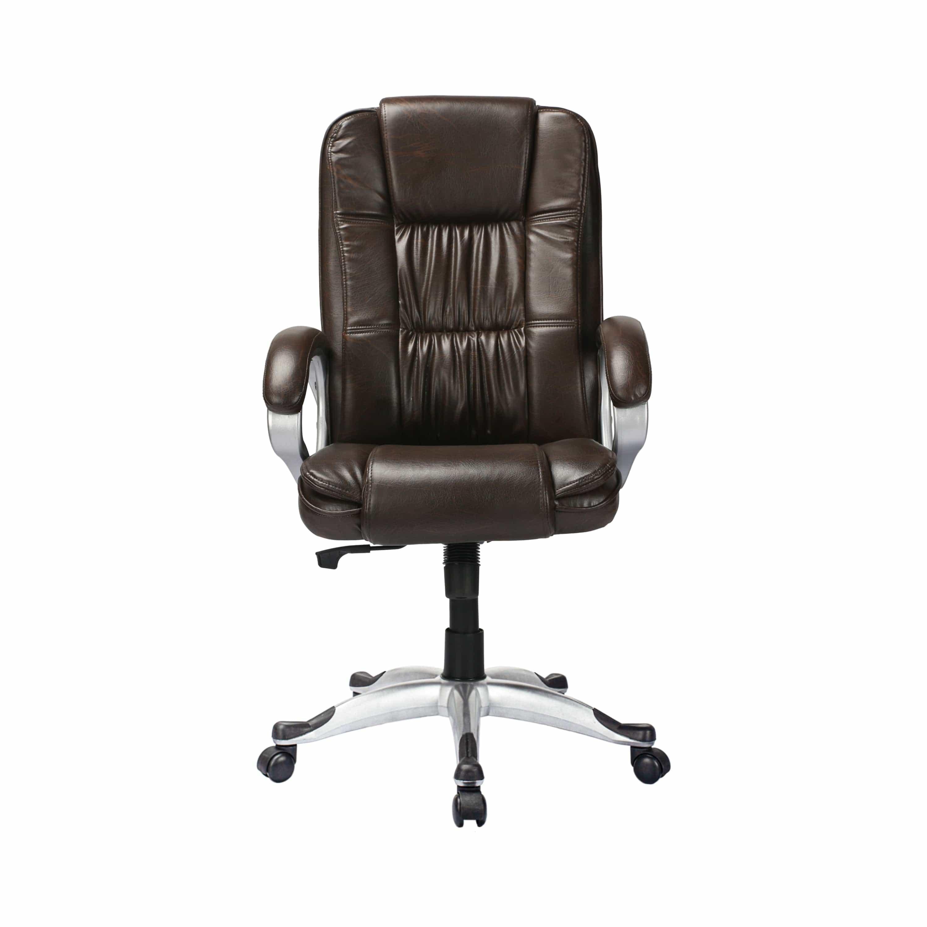 Adiko High Back Executive Chair in Brown - Ouch Cart | Office chair | Study chair