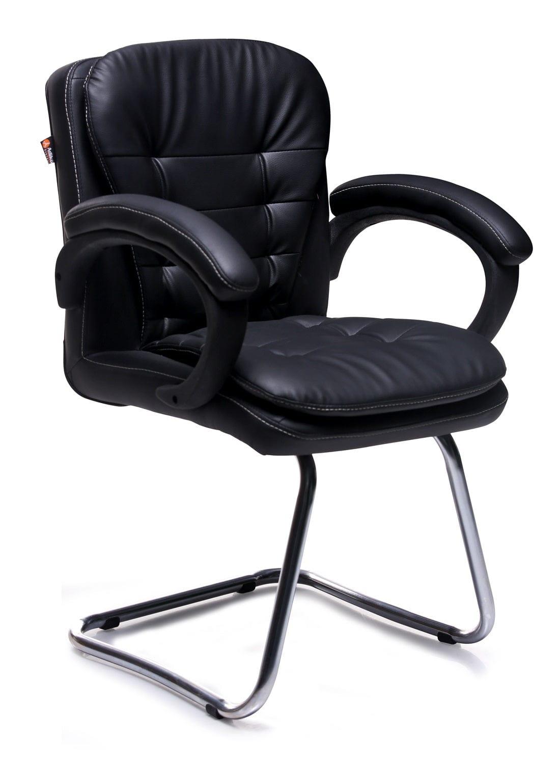 Elegant Cantilever Chair in Black - Ouch Cart