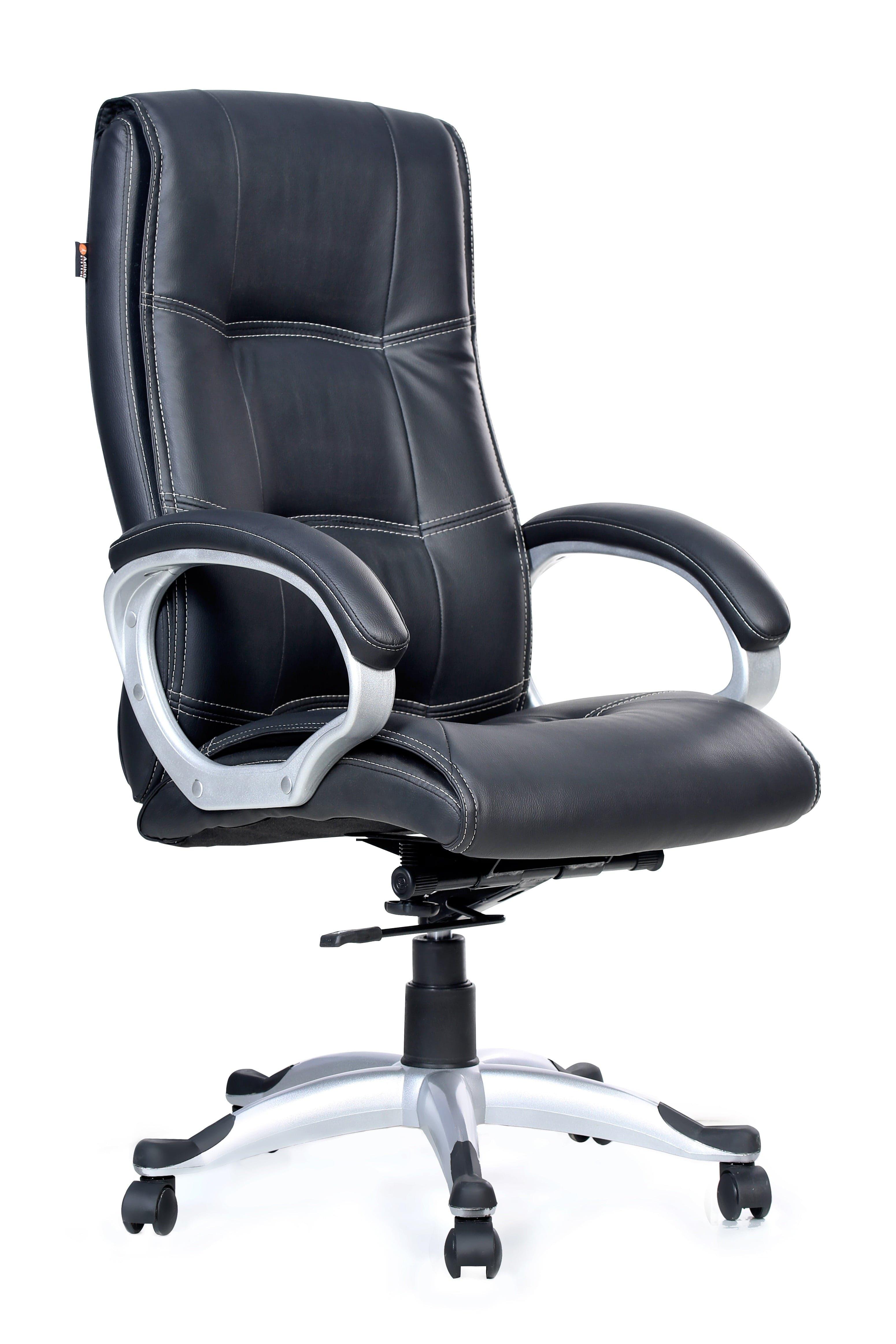 Executive Chair in Black Colour by Adiko Systems - Ouch Cart