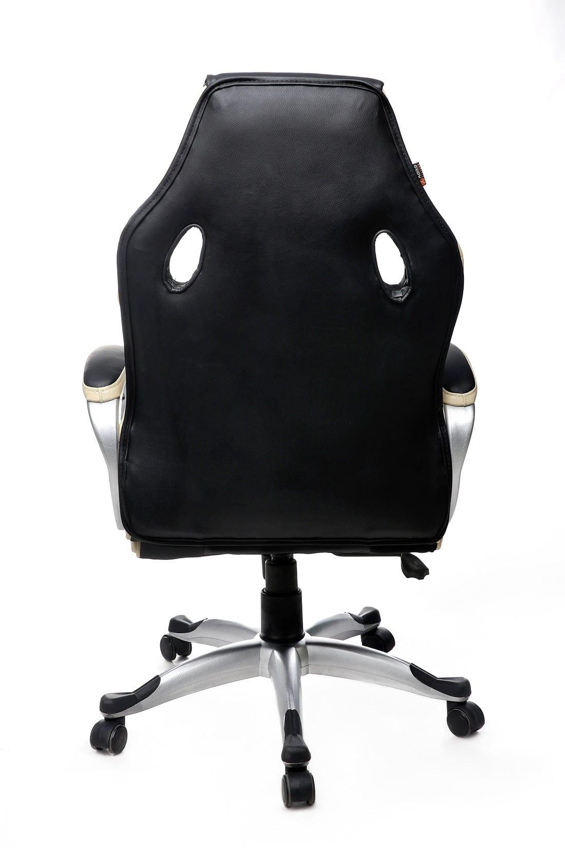 Adiko Stylish Gaming chair in Black/Cream - Ouch Cart
