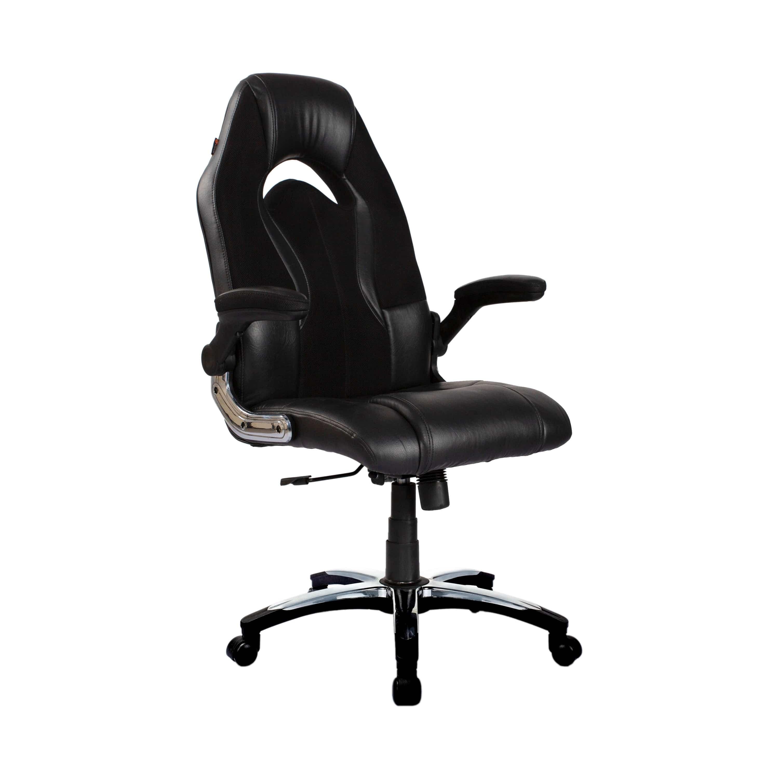 Adiko High Back Designer Gaming Chair in Black - Ouch Cart