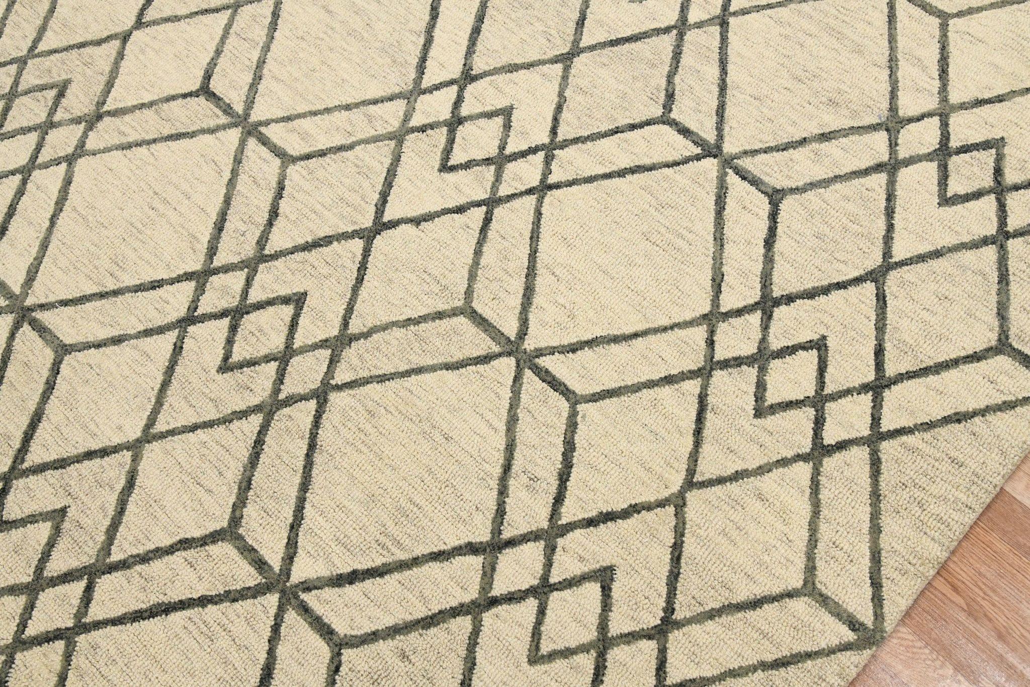 Ivory Wool Vista 4x6 Feet Hand-Tufted Carpet - Rug - Ouch Cart