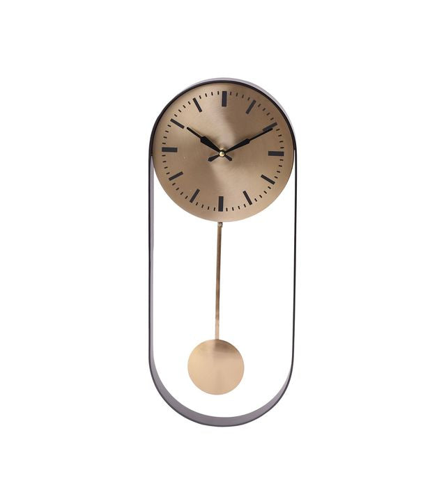 Noir pendulam wallclock N.R.HOMESDECOR