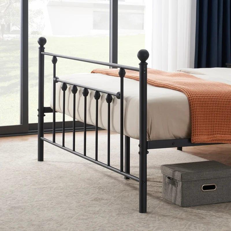 YT Metal Bed Frame with Headboard - Ouch Cart
