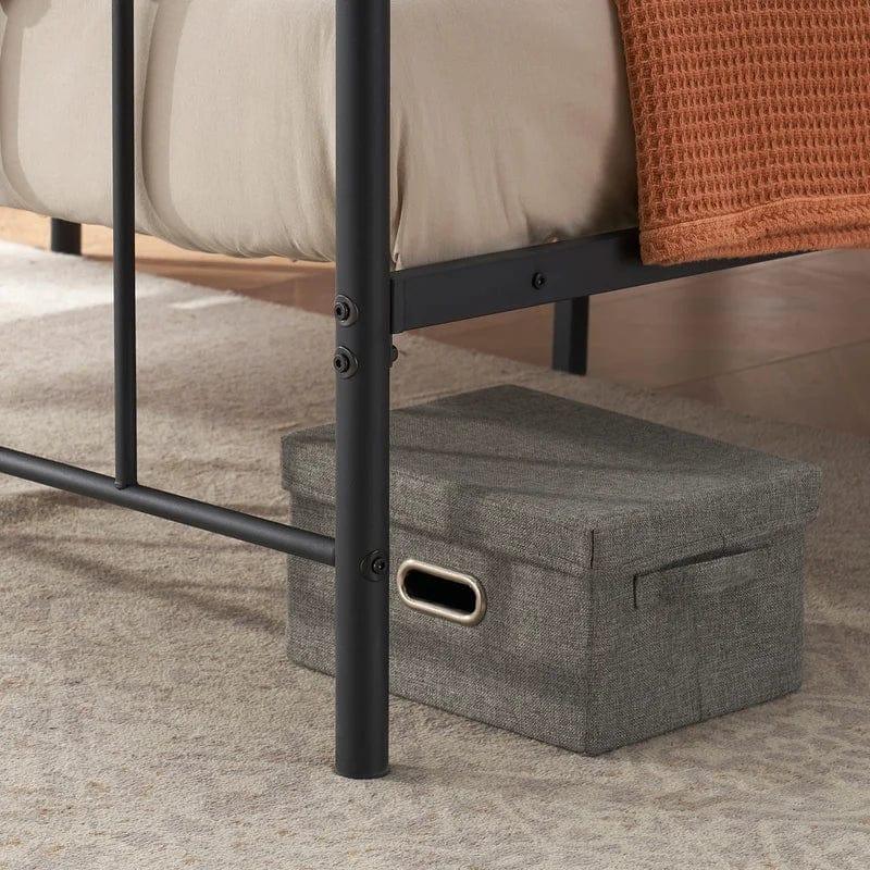 YT Metal Bed Frame with Headboard - Ouch Cart