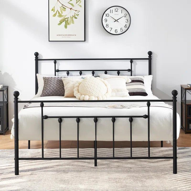 YT Metal Bed Frame with Headboard - Ouch Cart