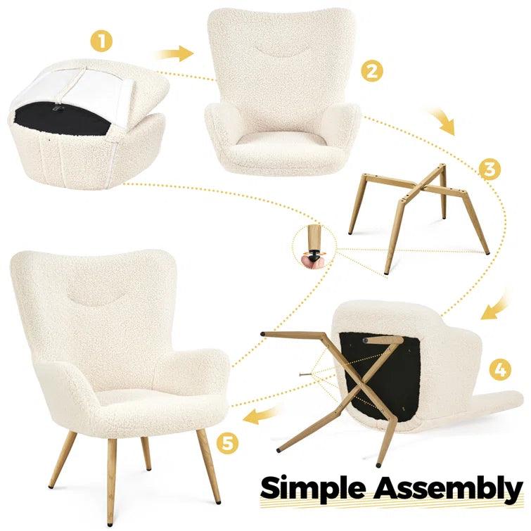 Yearby Upholstered Armchair - Ouch Cart