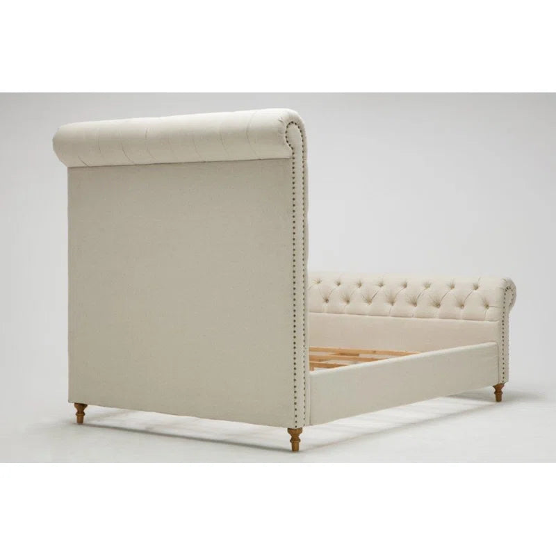 Yearsley Upholstered Slat Bed OUCH CART