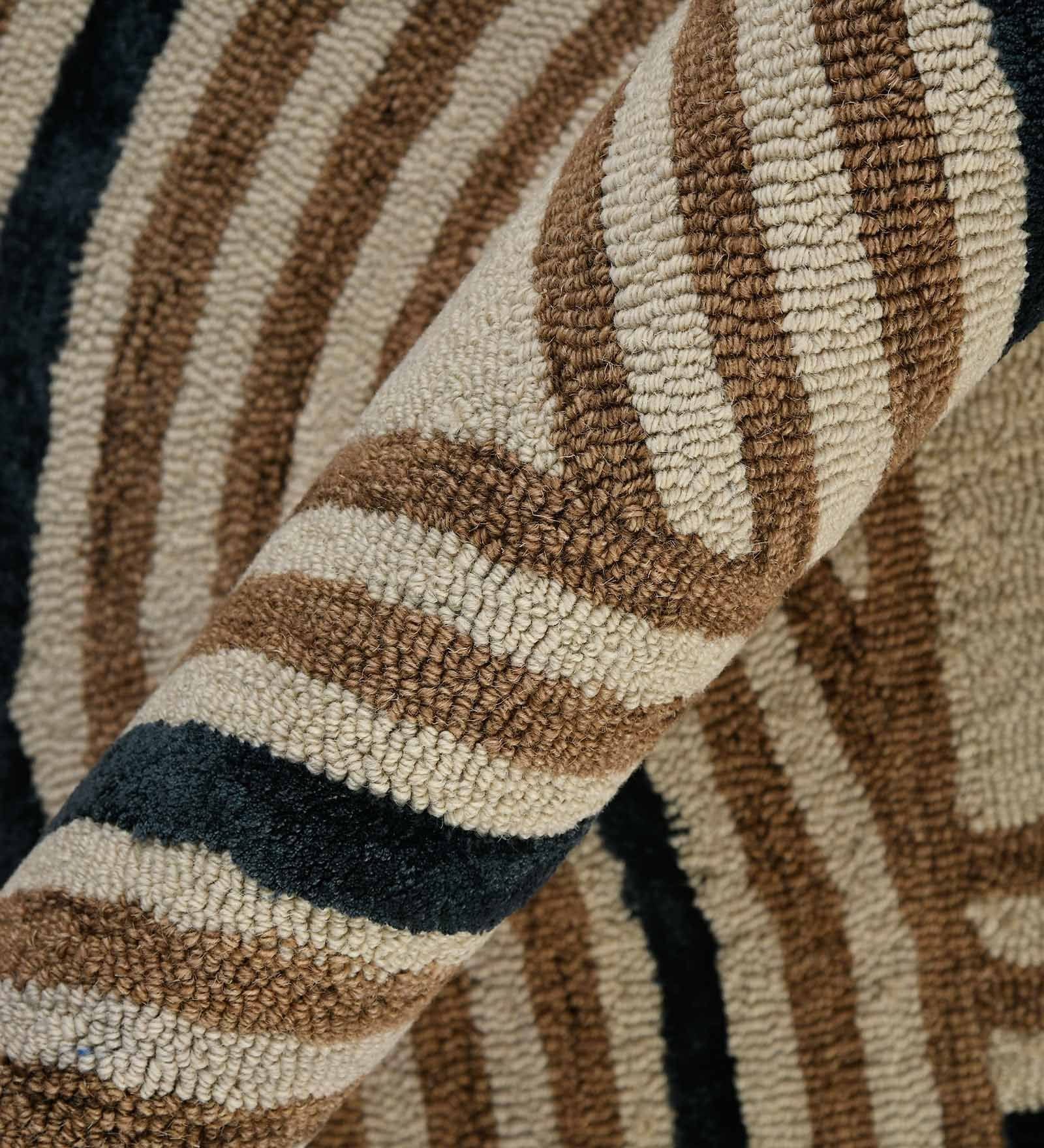 CORAL REEF Wool & Viscose Canyan 4x6 Feet  Hand-Tufted Carpet - Rug