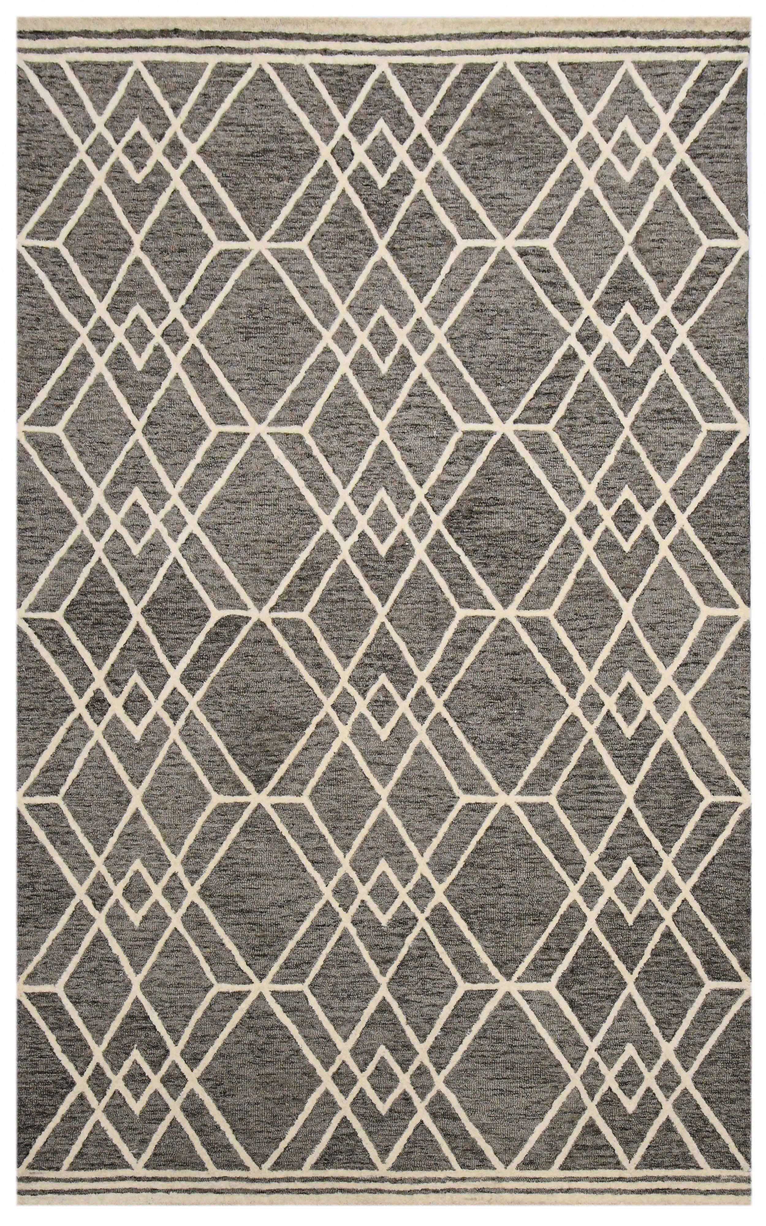 Khaki Wool Vista 4x6 Feet Hand-Tufted Carpet - Rug - Ouch Cart