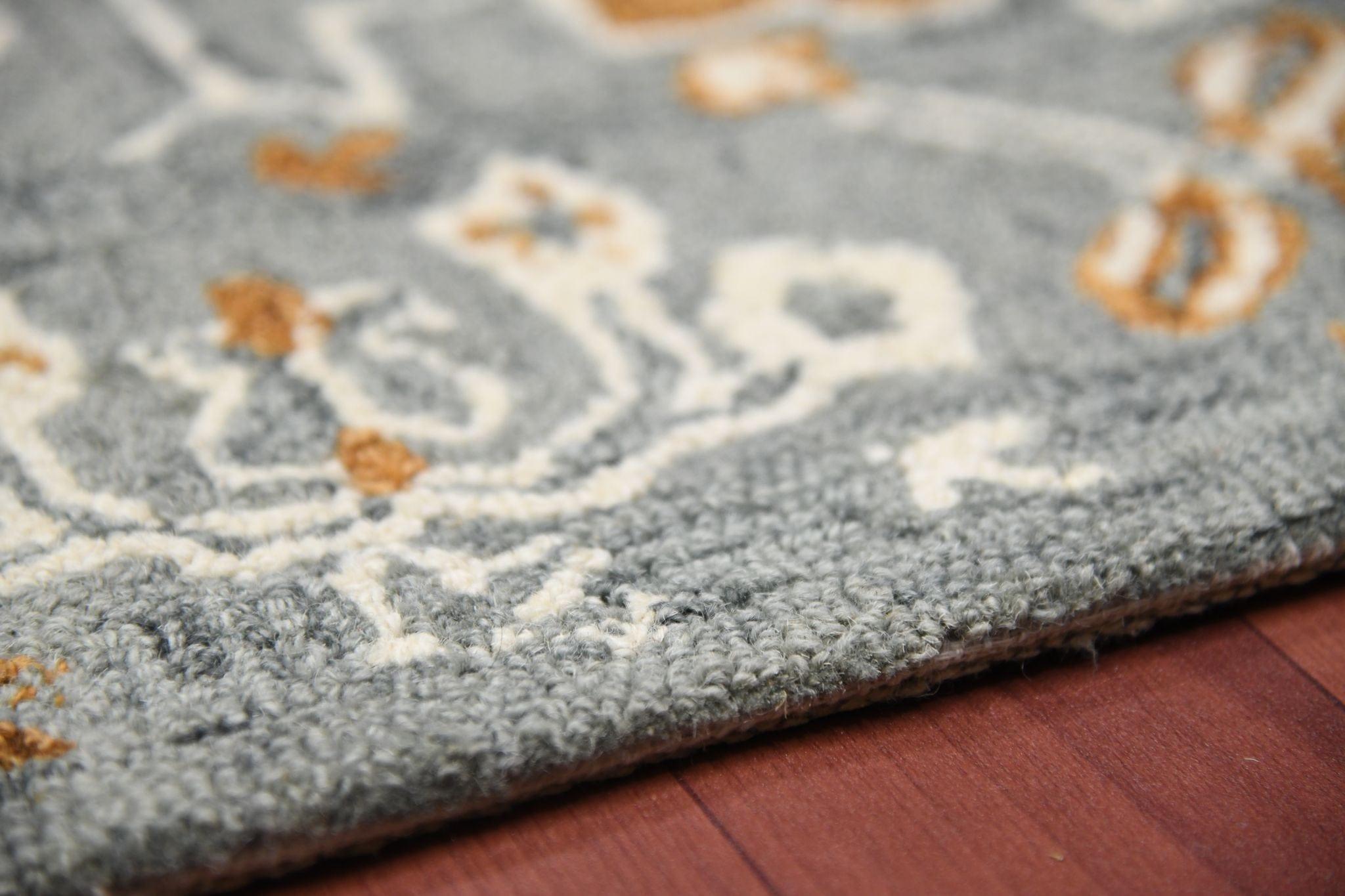 Orange Wool Romania 4x6 Feet Hand-Tufted Carpet - Rug - Ouch Cart