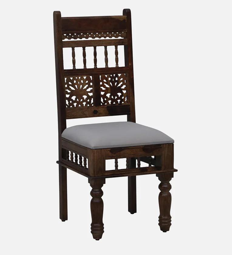 Sheesham Wood 6 Seater Dining Set In Provincial Teak Finish With Bench - Ouch Cart