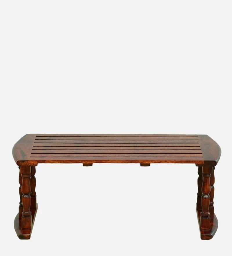 Sheesham Wood Breakfast Table | Laptop Table - Walnut Finish - Ouch Cart