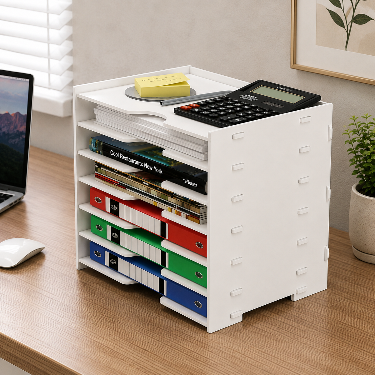 Multipurpose Stationery & File Storage Rack for Office & Study OUCH CART