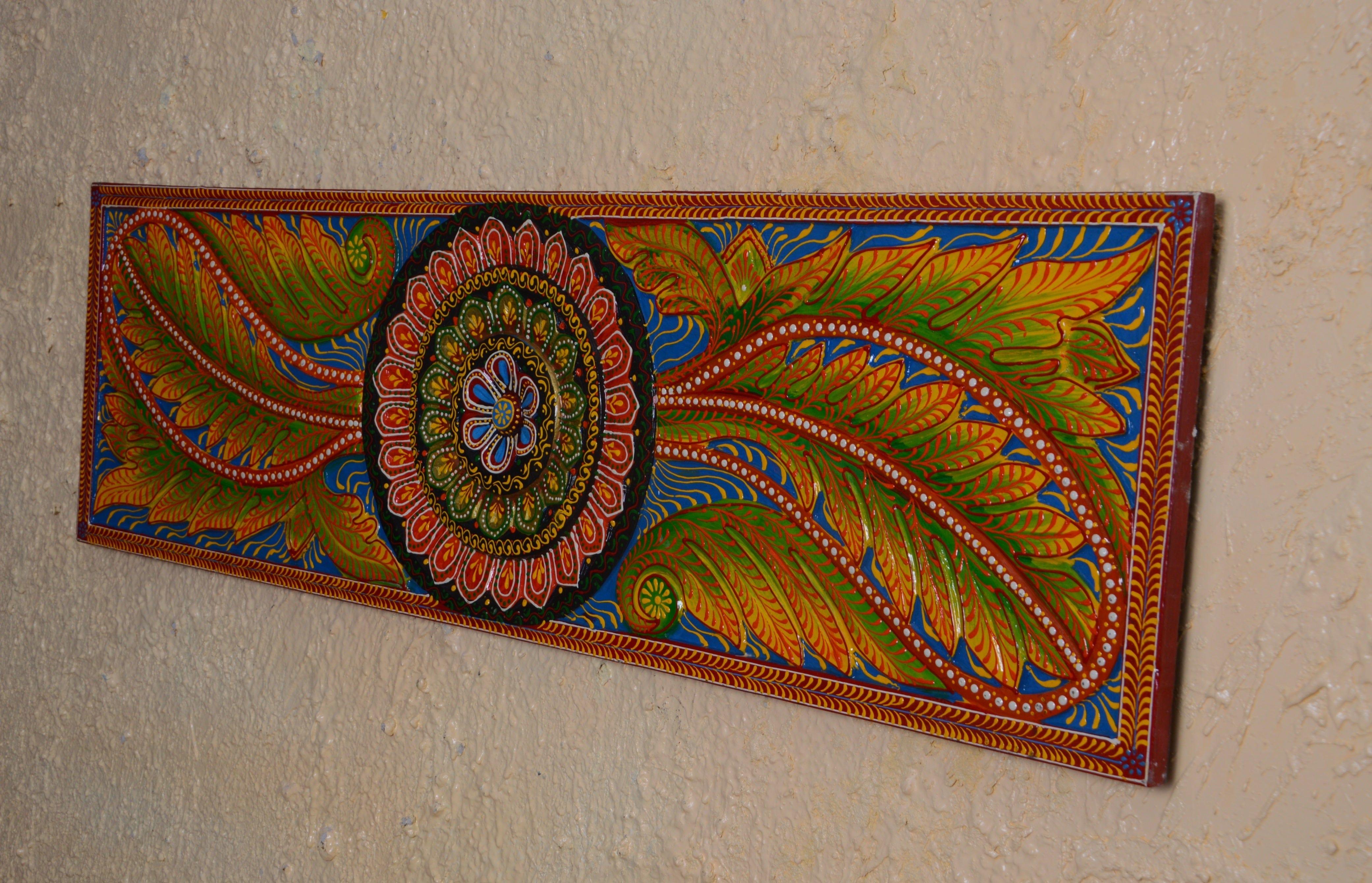 wooden painted wall panels - Ouch Cart