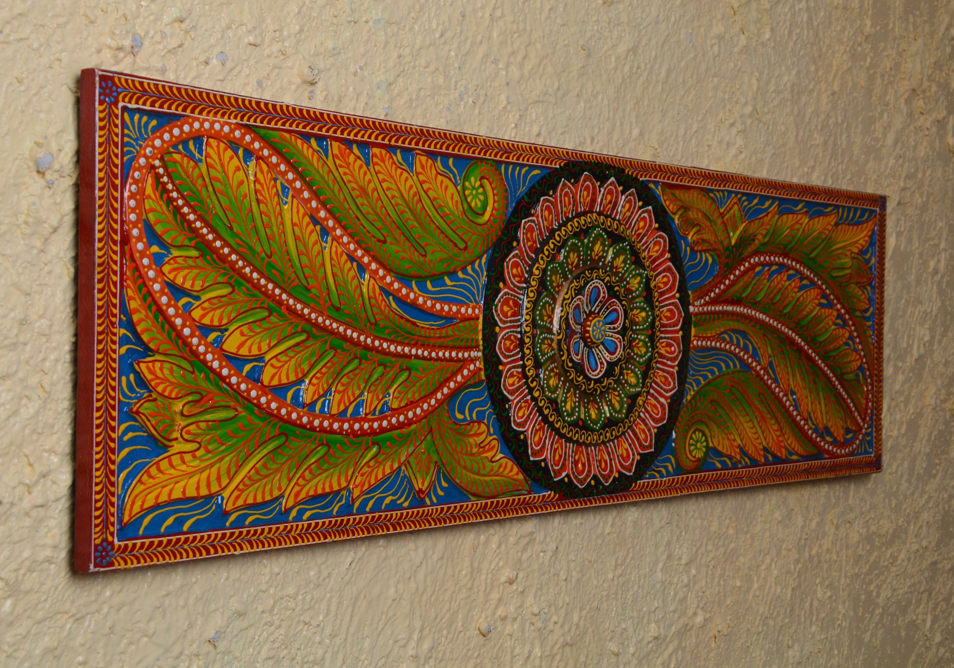 wooden painted wall panels - Ouch Cart