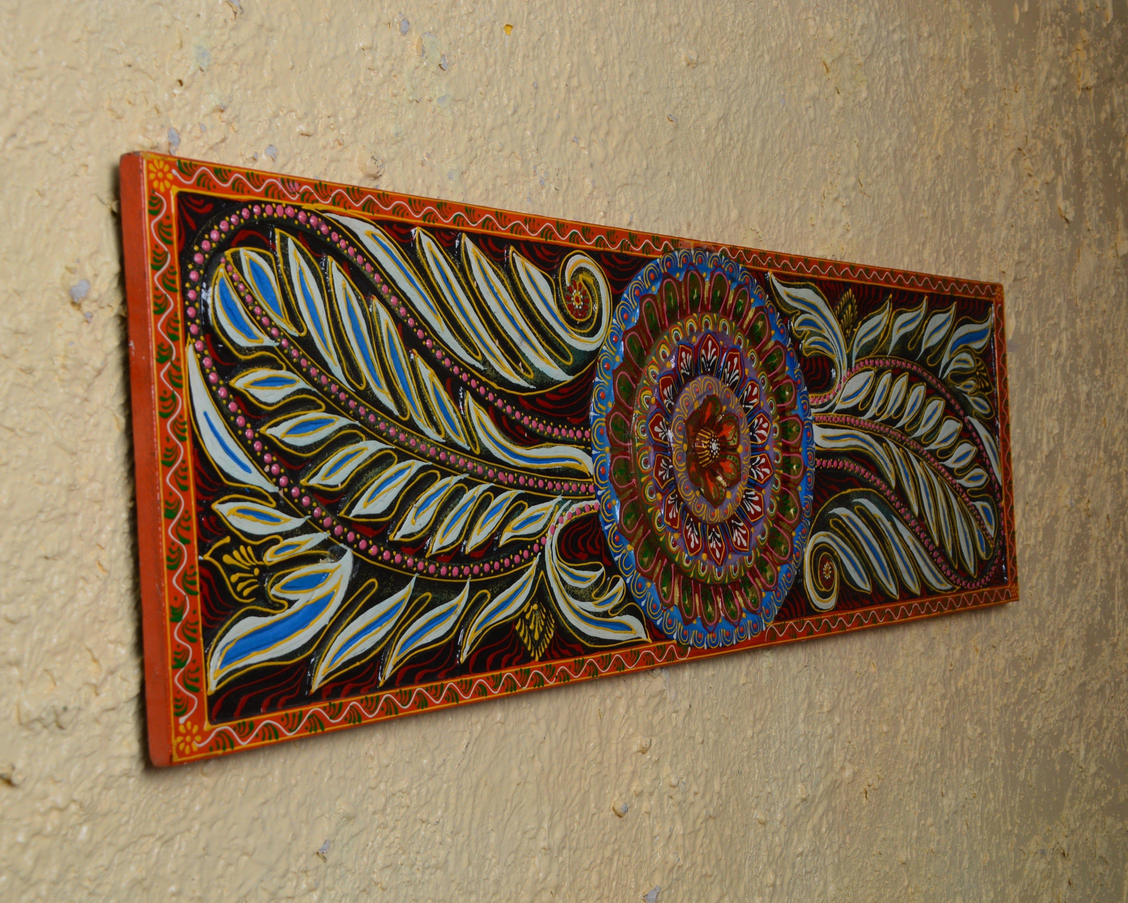 wooden painted wall panels - Ouch Cart