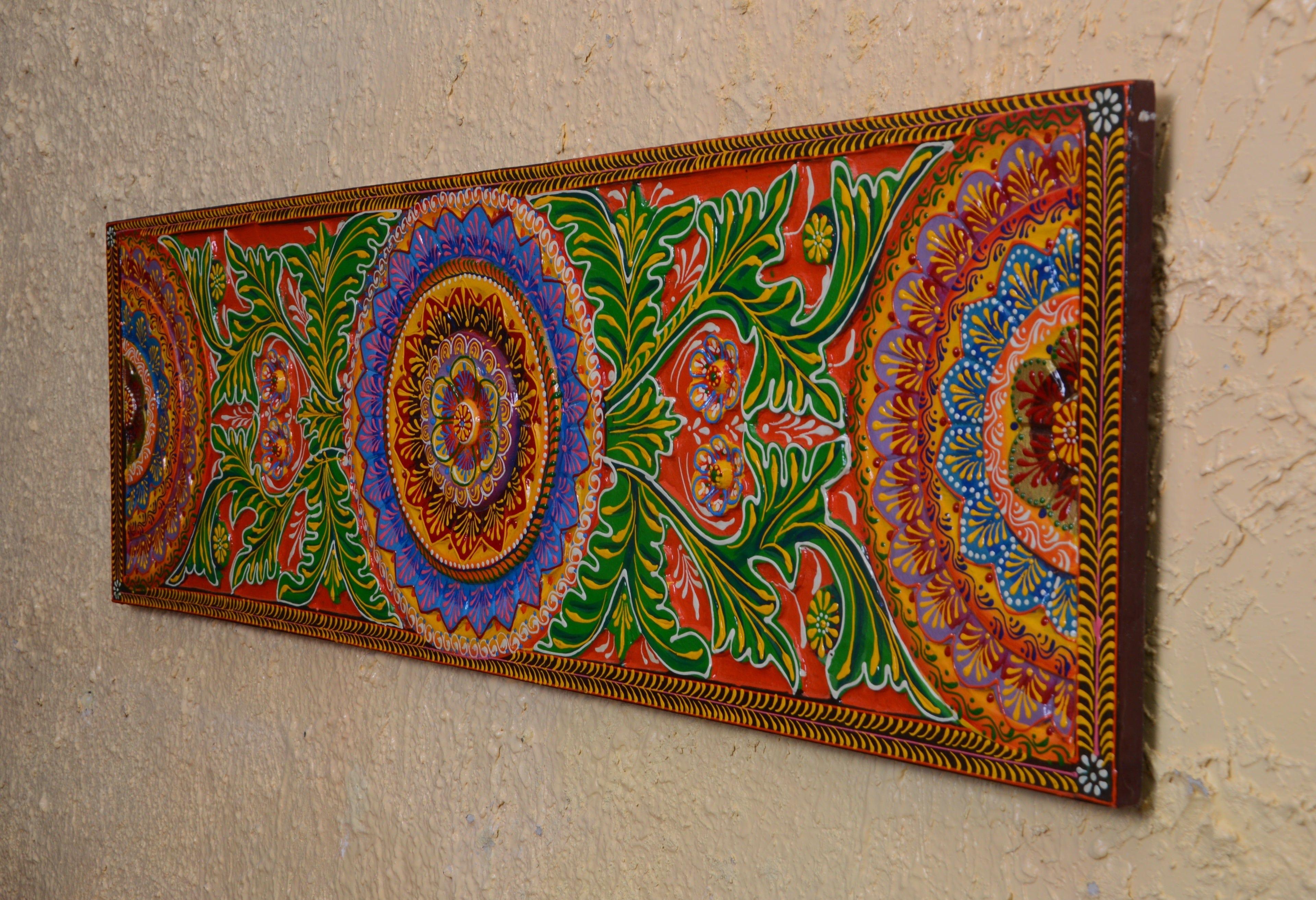 wooden painted wall panels - Ouch Cart