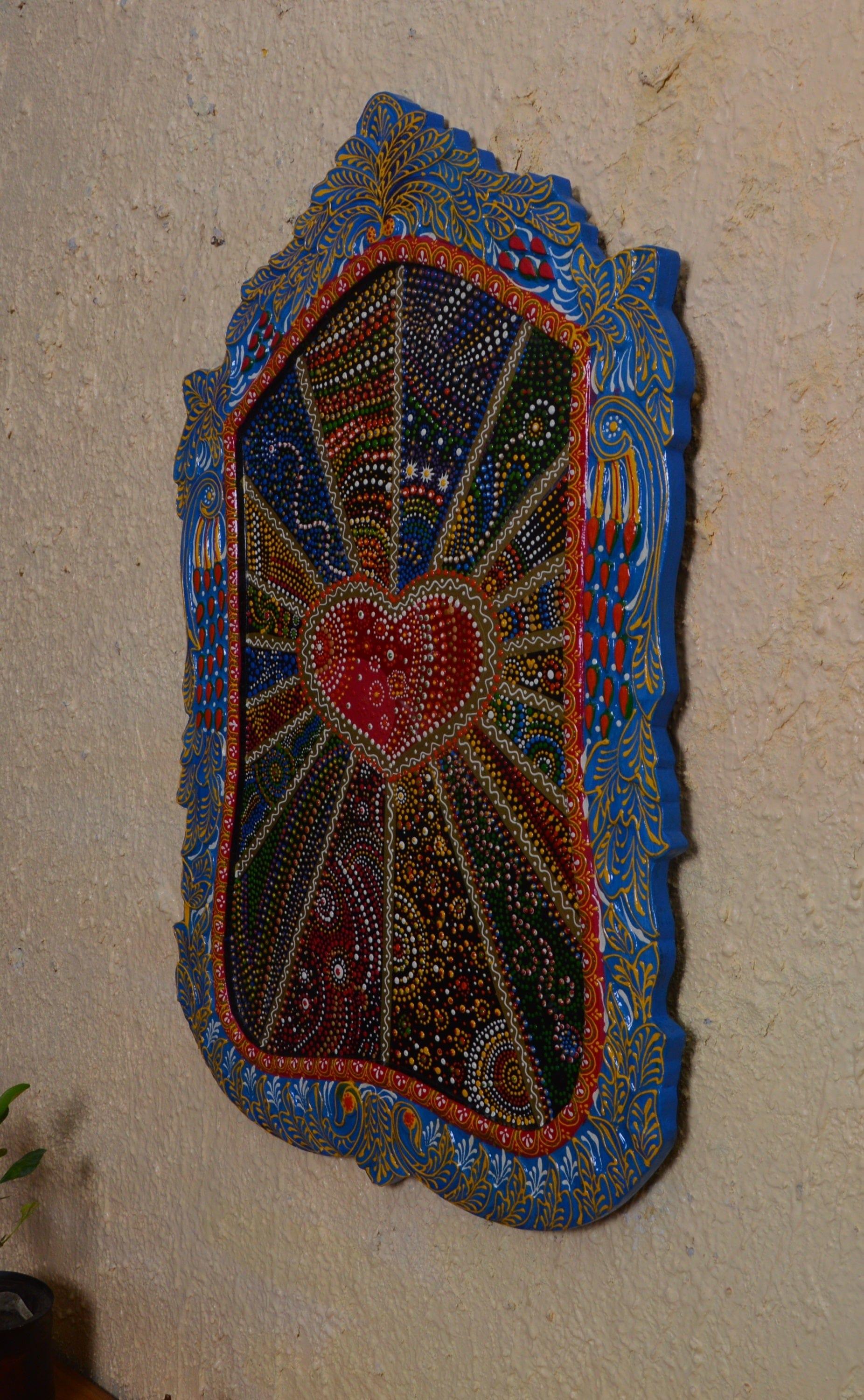 wooden painted wall panels - Ouch Cart