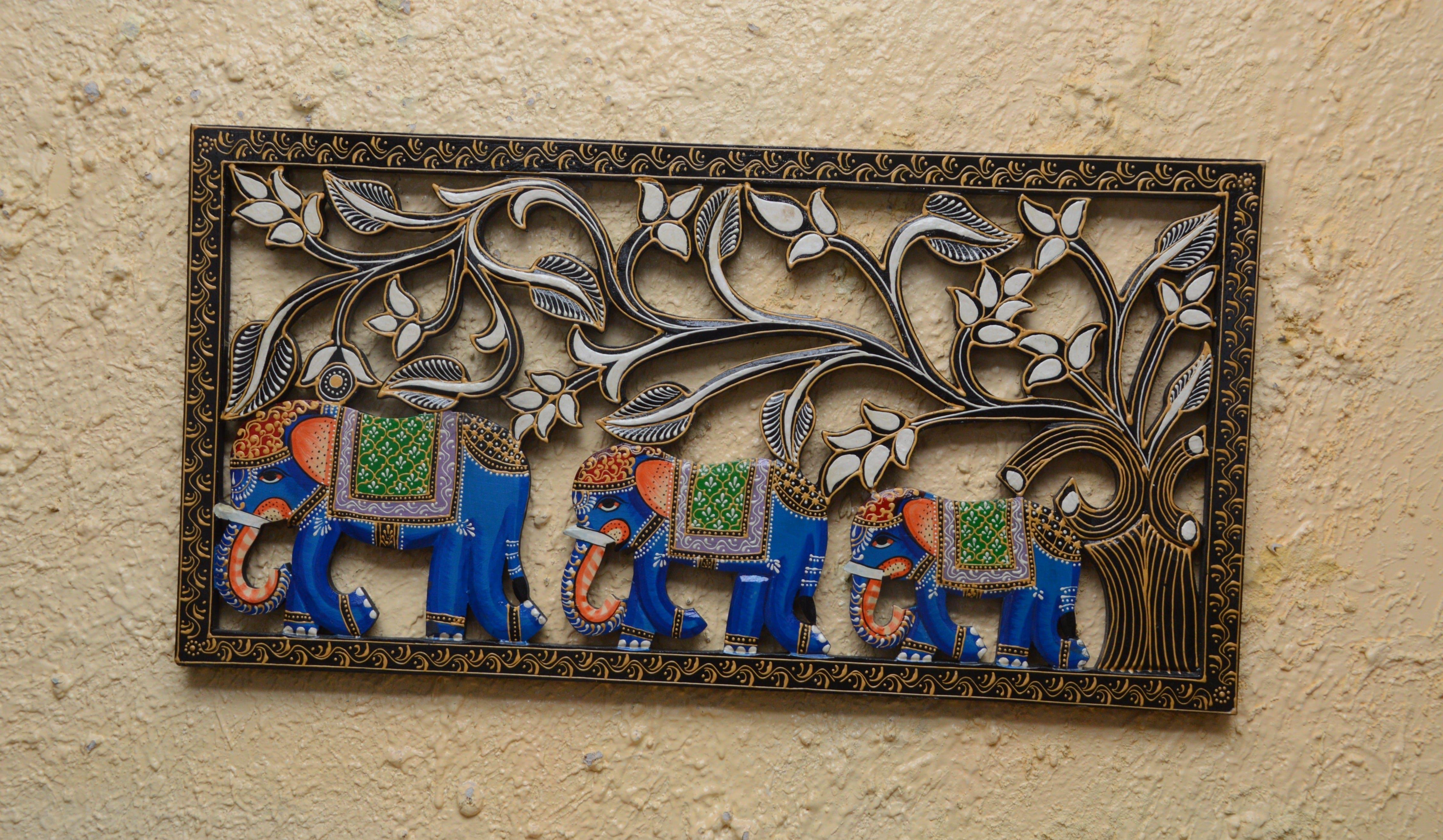 wooden painted wall panels - Ouch Cart