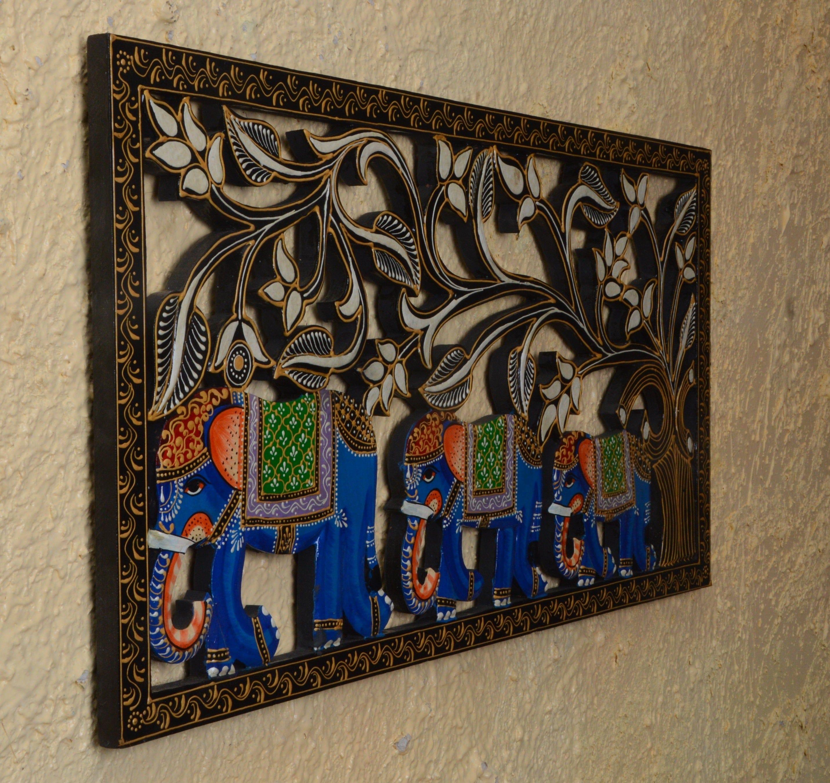 wooden painted wall panels - Ouch Cart