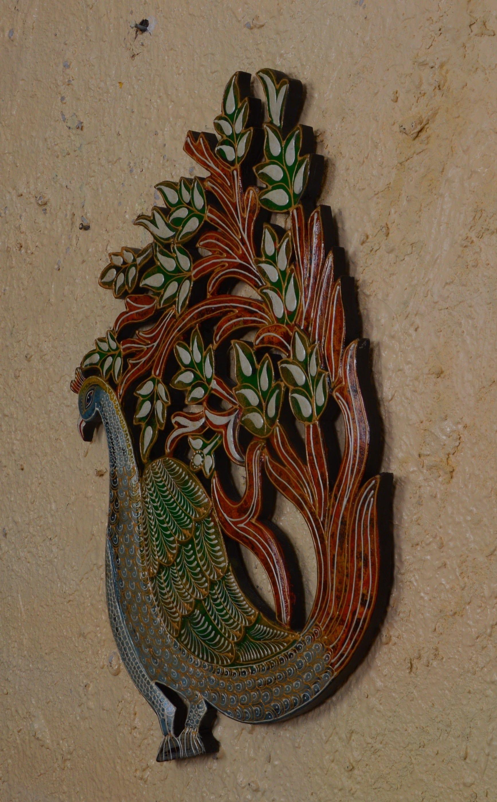 wooden painted wall panels - Ouch Cart