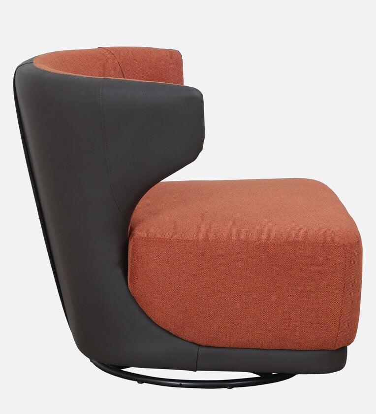 Velvet 1 Seater Sofa In Rust Colour - Ouch Cart