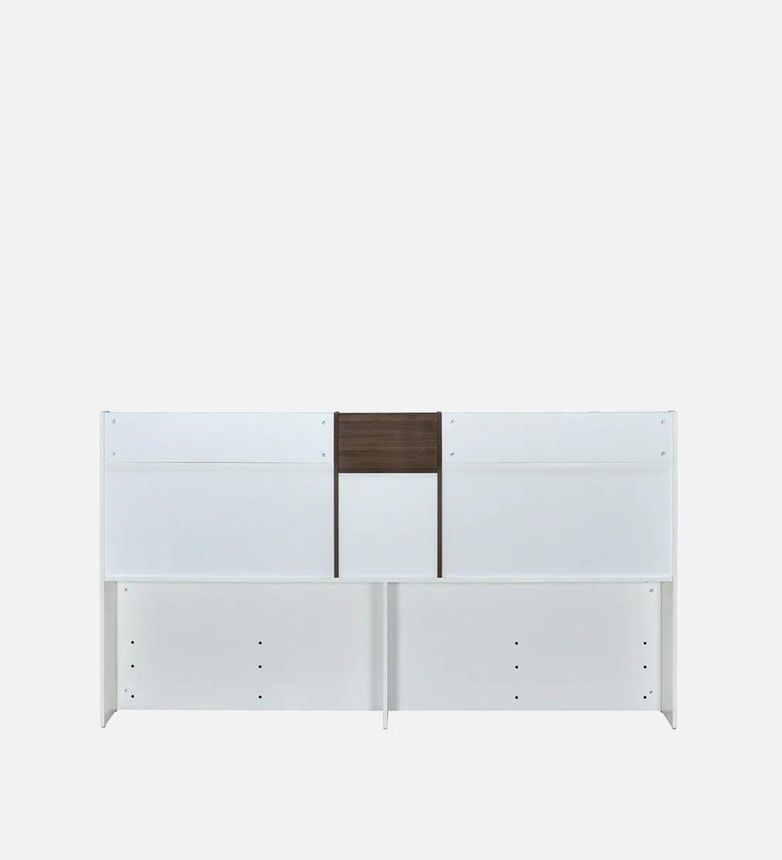 Memo Premier King Bed In Walnut Finish With Hydrualic Storage - Ouch Cart