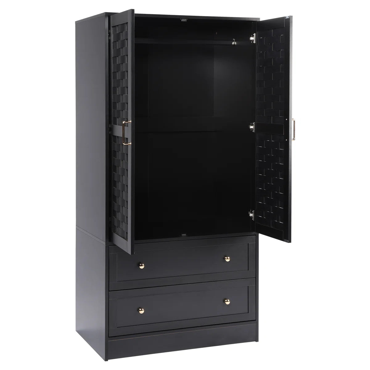 Romond Bedroom Armoire Functional and Stylish Solid Wood Wardrobe