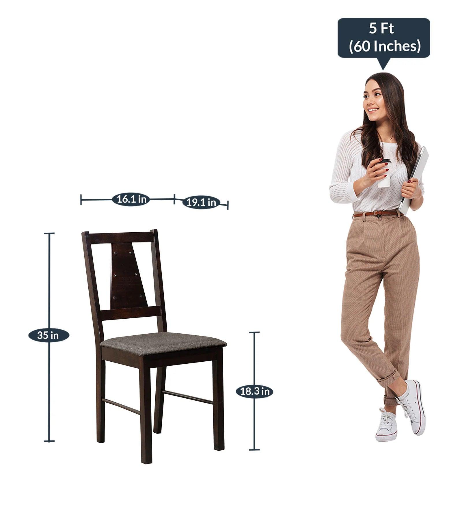 4 Seater Dining Set in Wenge Finish - Ouch Cart