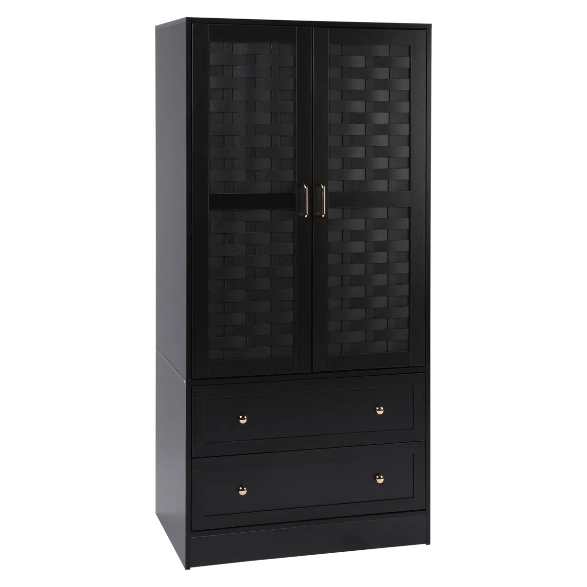 Romond Bedroom Armoire Functional and Stylish Solid Wood Wardrobe-OUCH CART | Wardrobe