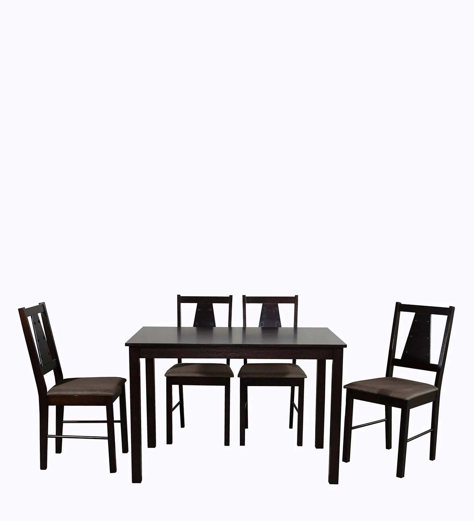 4 Seater Dining Set in Wenge Finish - Ouch Cart