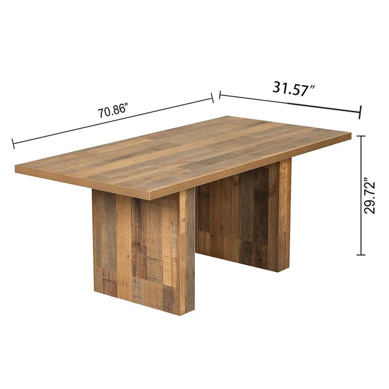 6 - Piece Double Pedestal Dining Set - Ouch Cart