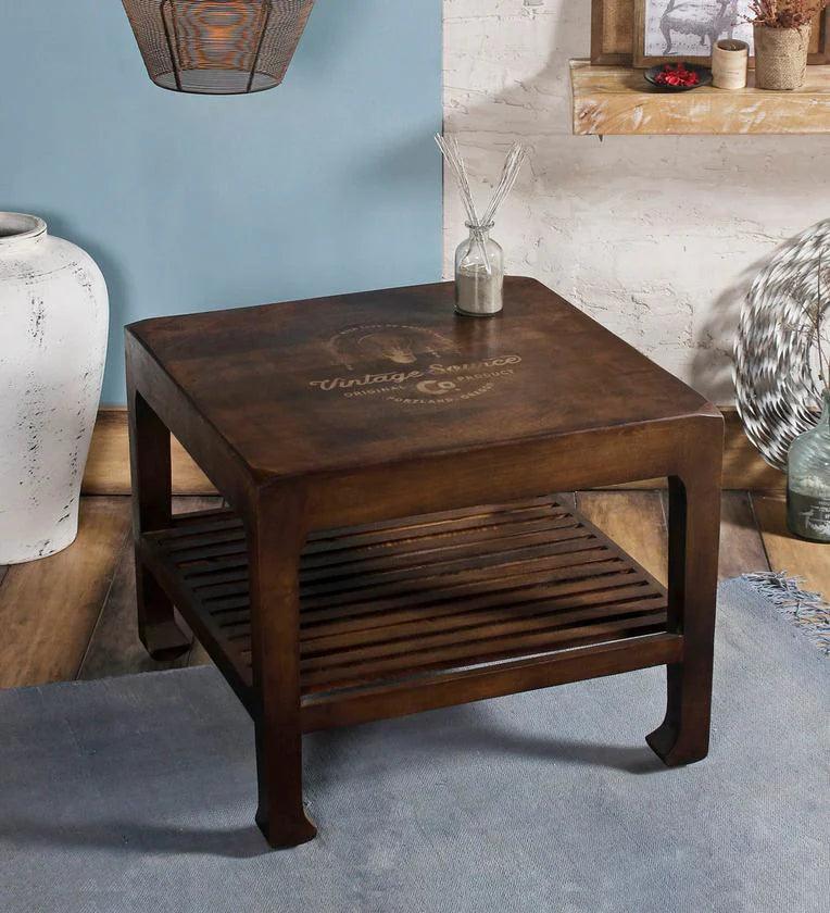 Coffee Table In Paintco Walnut Finish - Ouch Cart