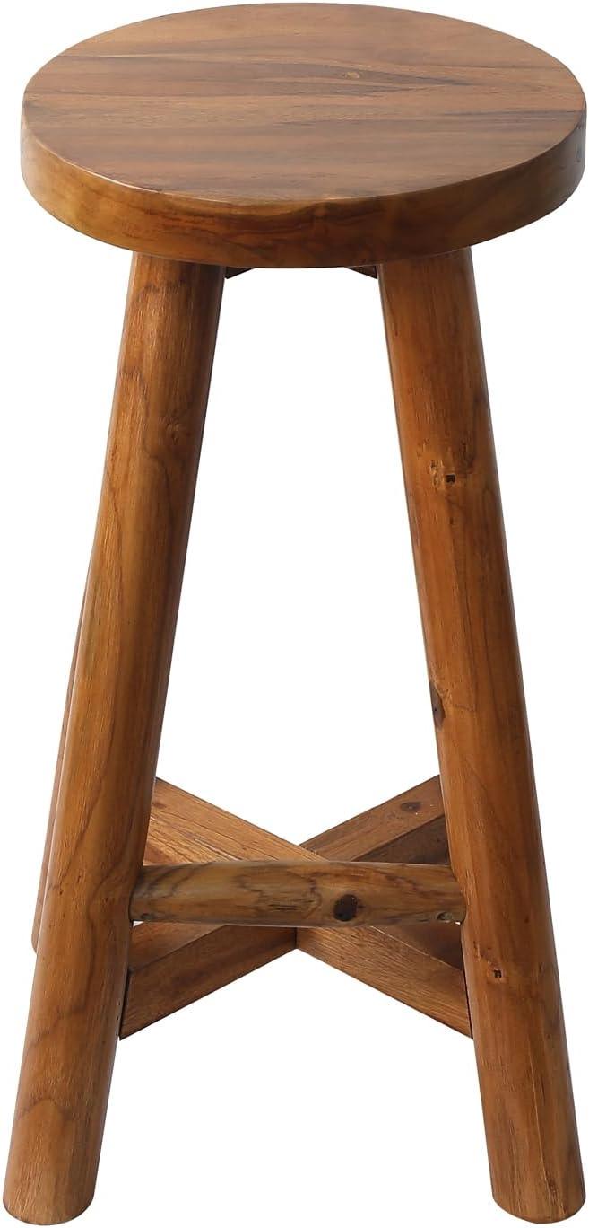 Stacking Backless Stool with Square Top Anti-Slip Felt Pad for Kitchen, Dining Room, Living Room, Office, Classroom, Workroom, Bedroom, Studio - Ouch Cart