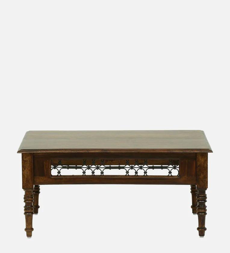 Sheesham Wood Coffee Table In Scratch Resistant Provincial Teak Finish - Ouch Cart