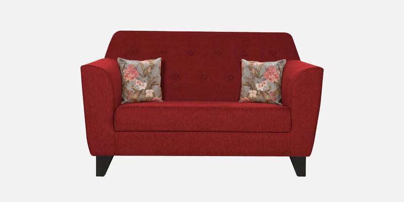 Fabric 2 Seater Sofa in Red Colour - Ouch Cart