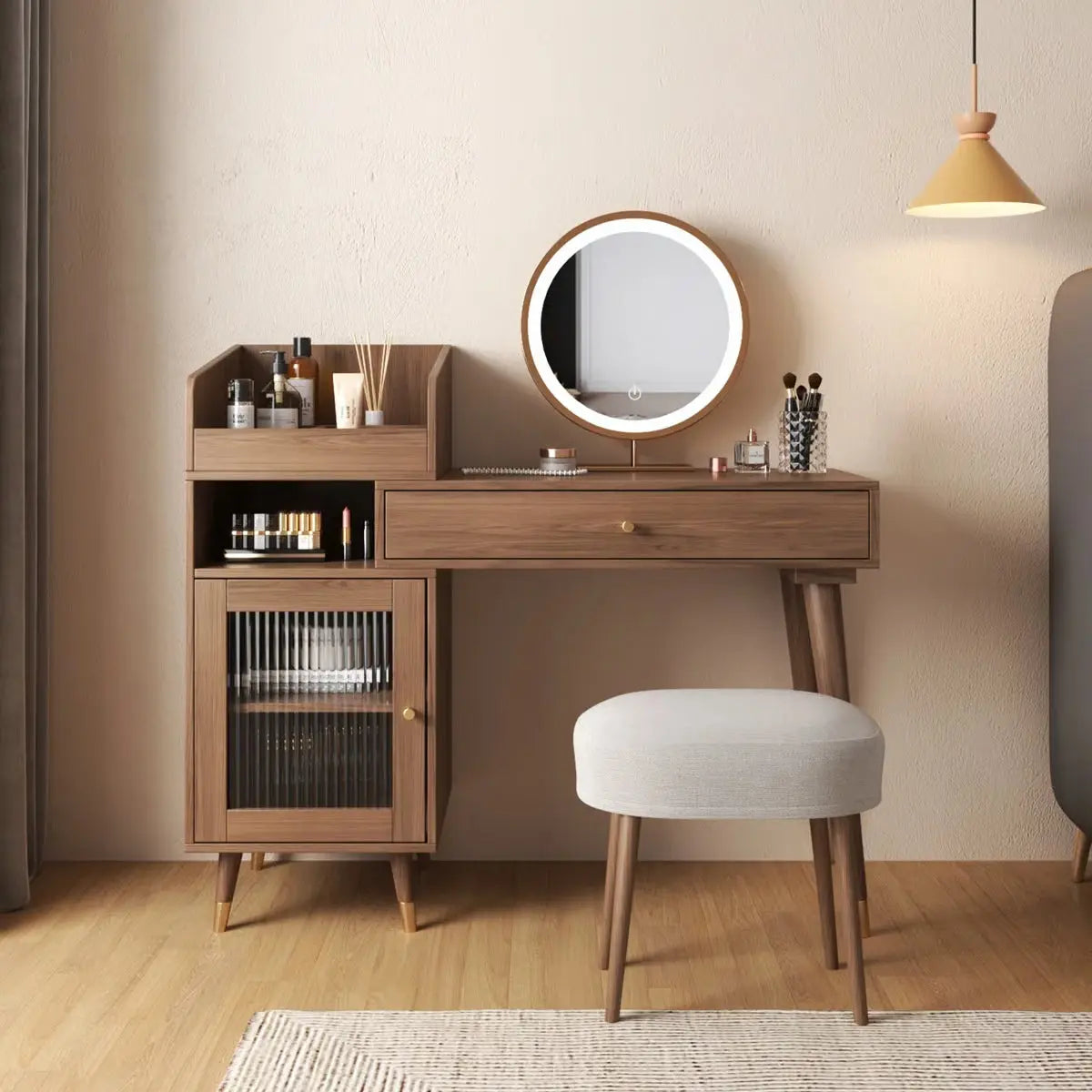 Elegant Makeup Vanity – Dressing Table with Mirror for Home & Apartment