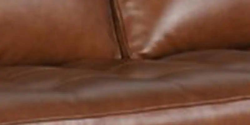 Leatherette 3 Seater Sofa In Tan Colour - Ouch Cart