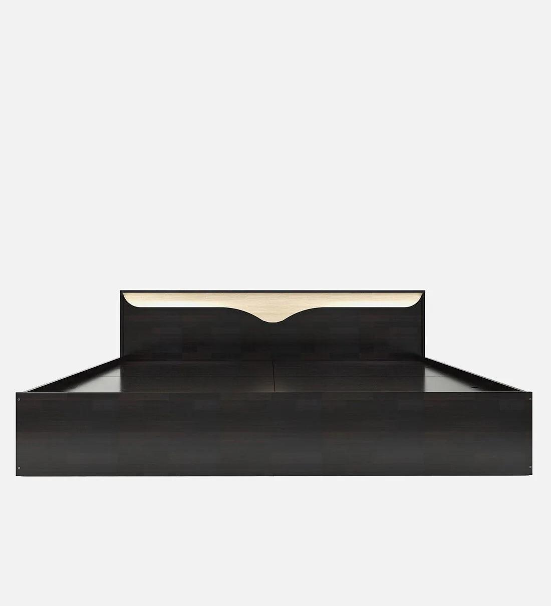 Medest King Size Bed in Wenge Finish with Storage - Ouch Cart