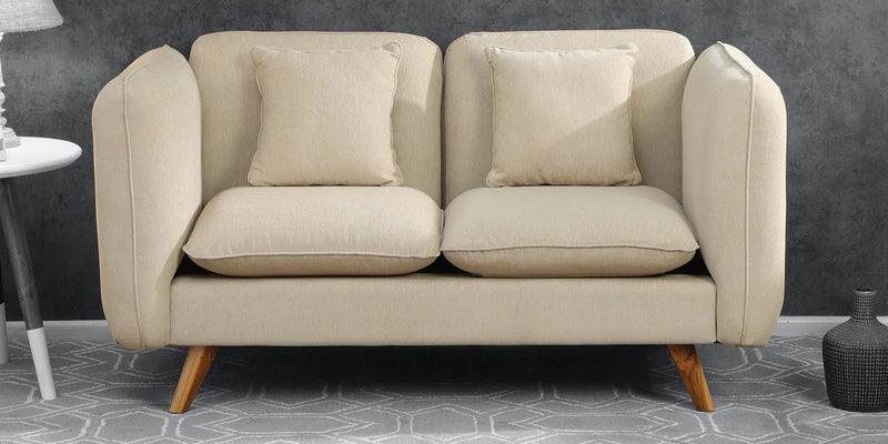 Fabric 2 Seater Sofa In Beige Colour - Ouch Cart